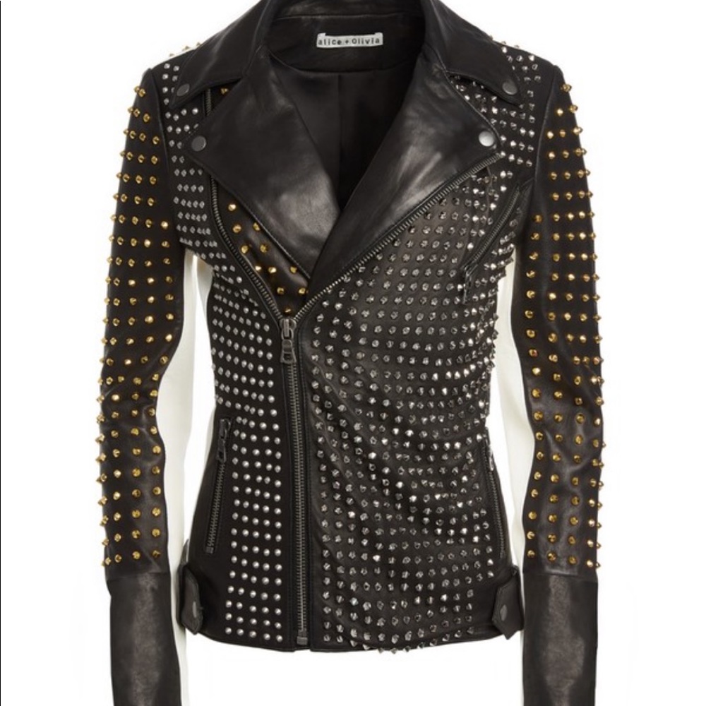 Ollie Studded Leather Jacket